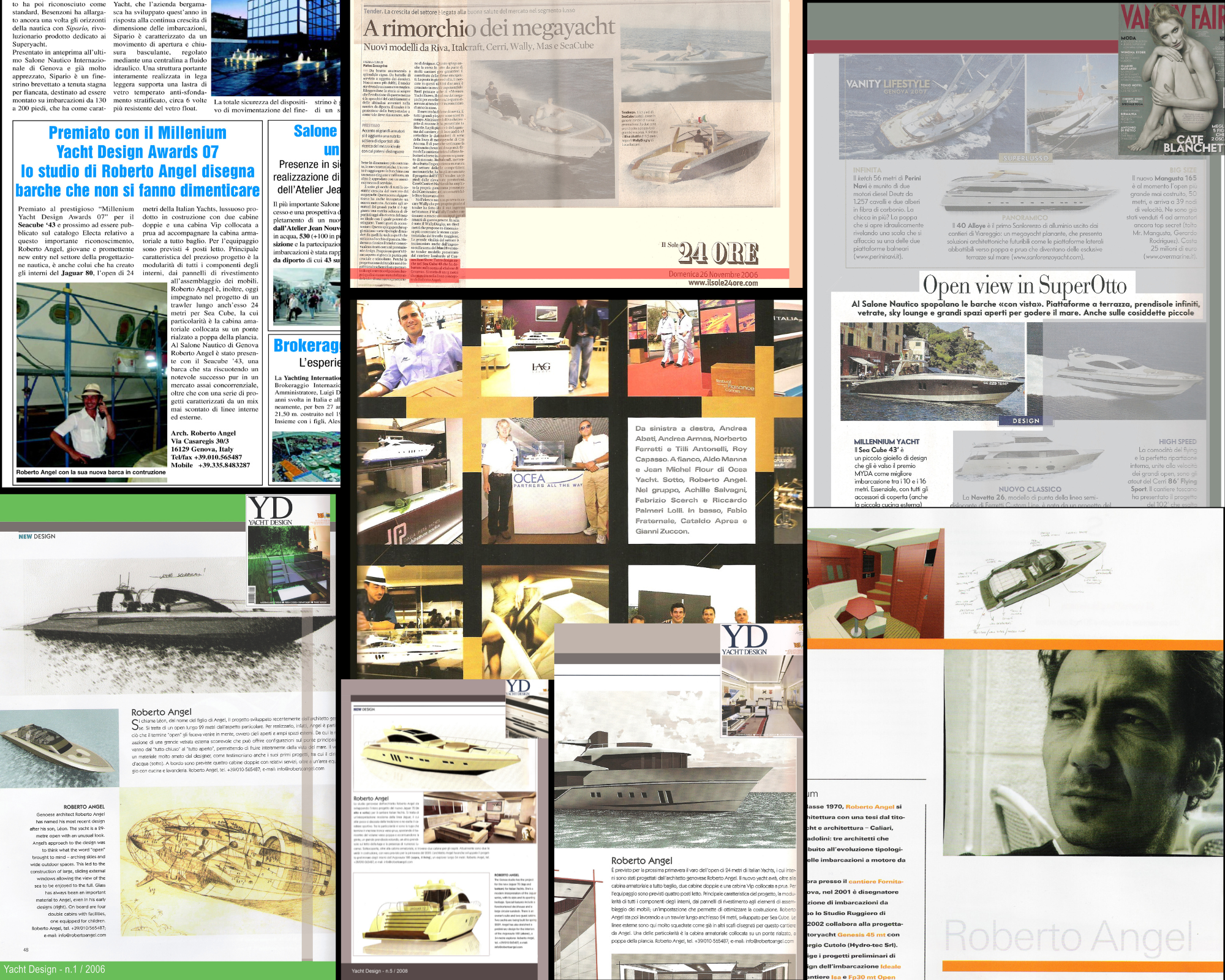 Collage Riviste Roberto Angel